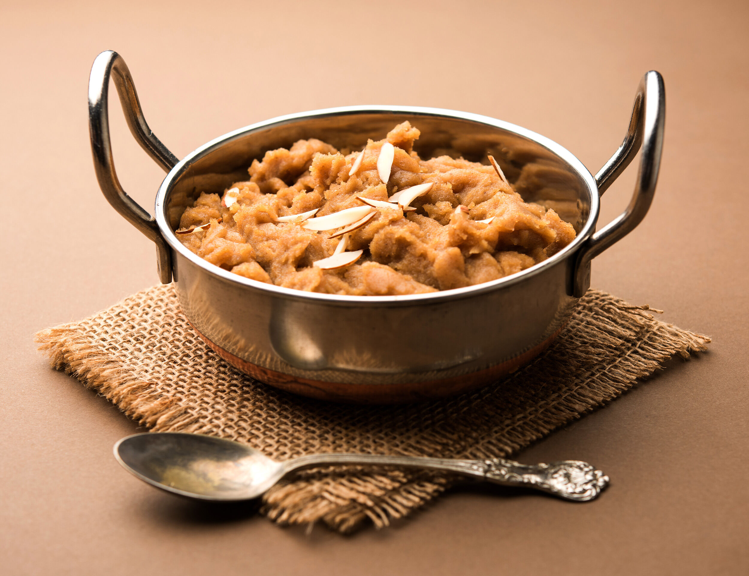 Traditional atta halwa served during Baisakhi festival