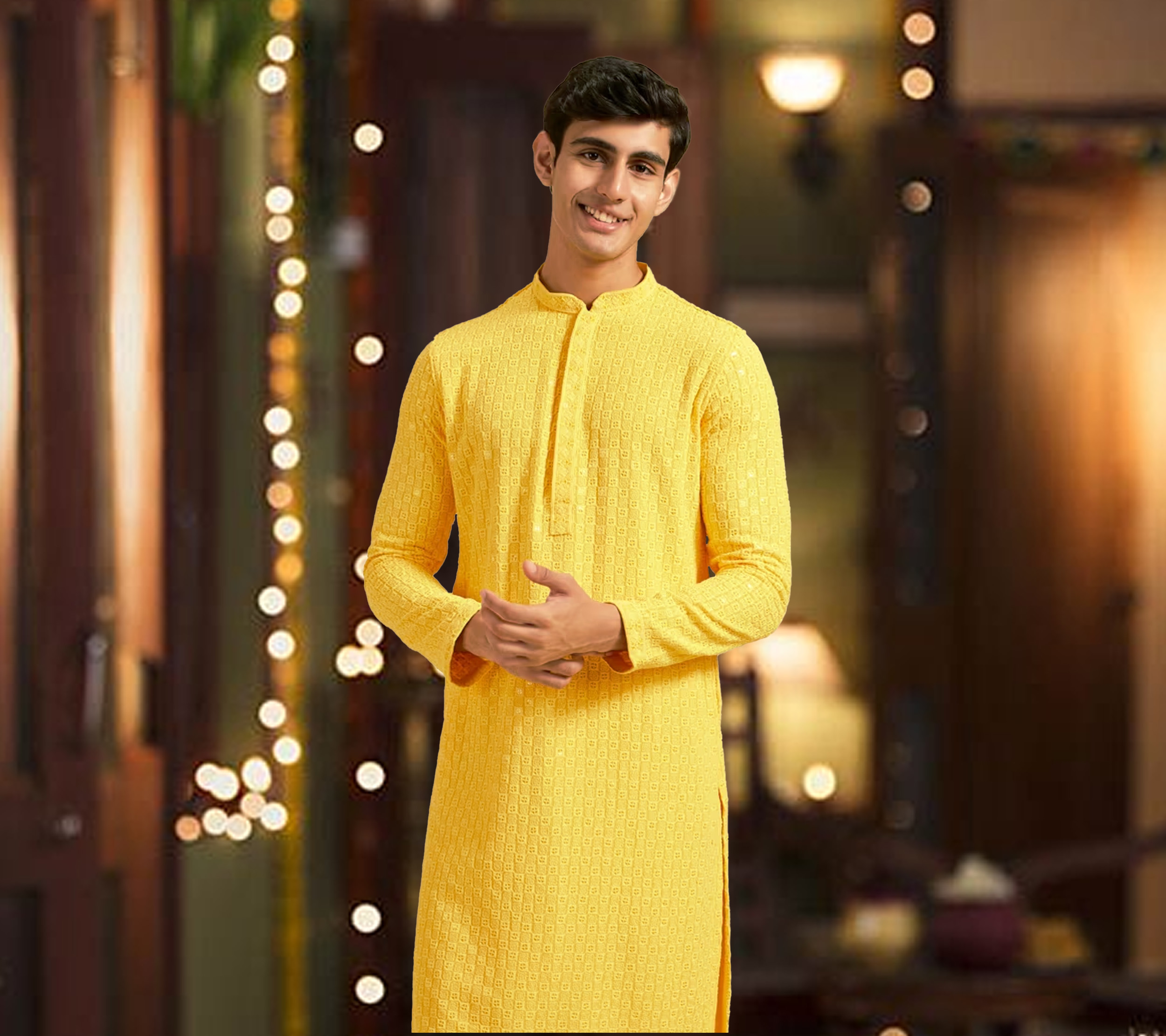 Festive Flair: Rock a Yellow Kurta for Men this Season