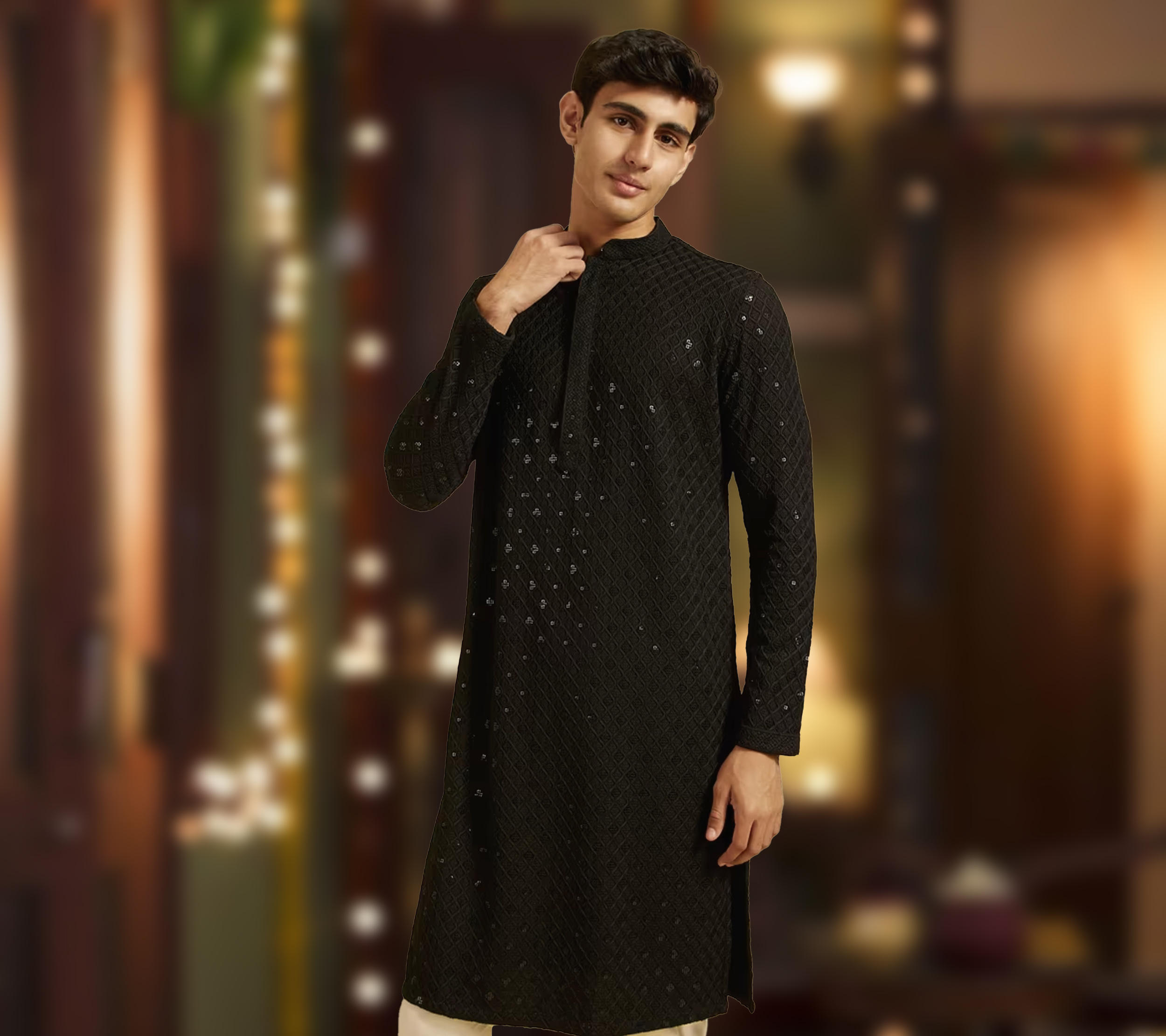 Dapper Ways to Style a Black Chikankari Kurta for Any Occasion