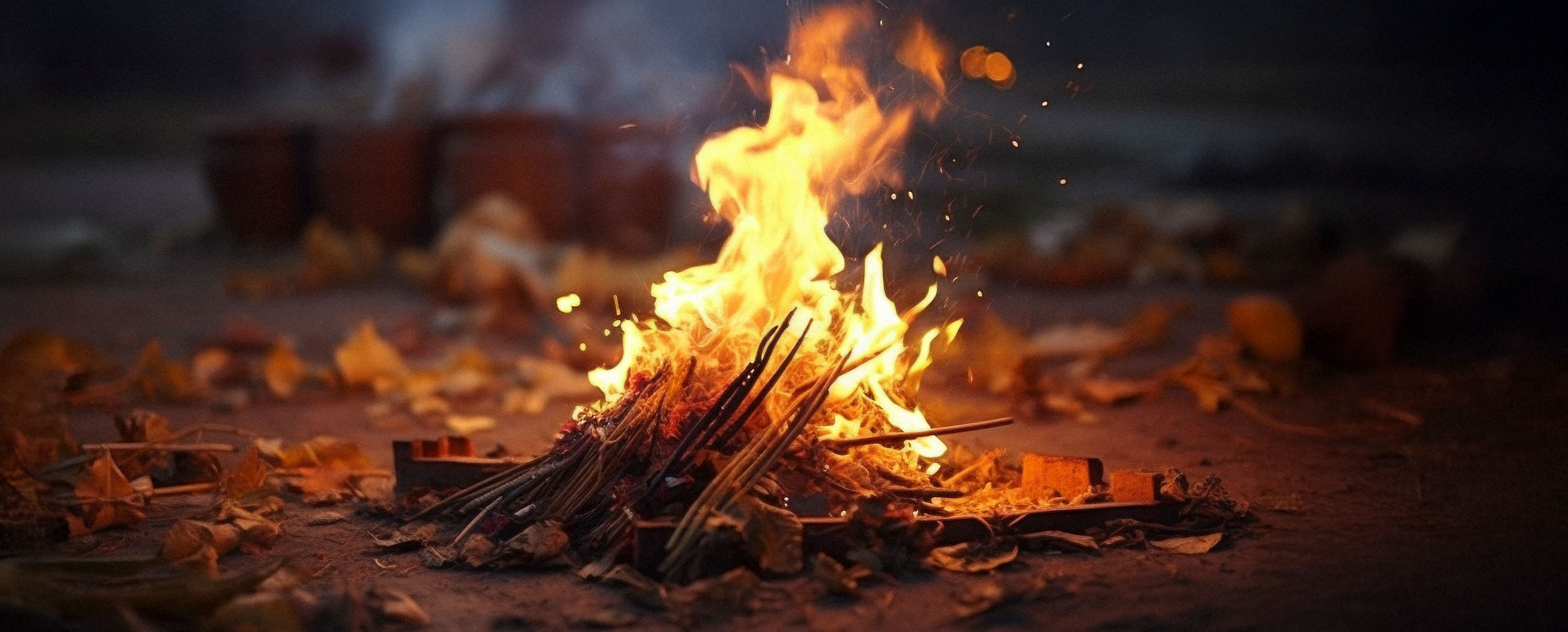 A traditional lohri bonfire A traditional lohri bonfire